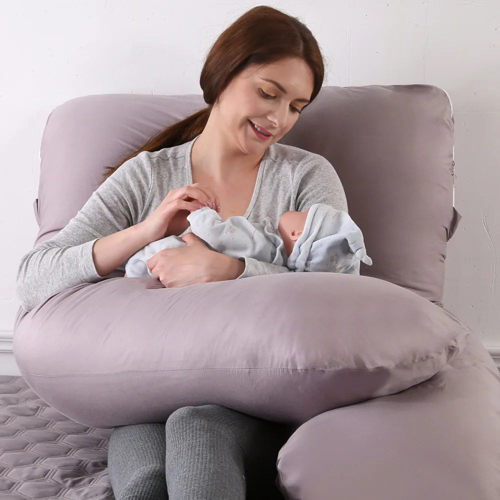 Coussin de maternité en U lavable