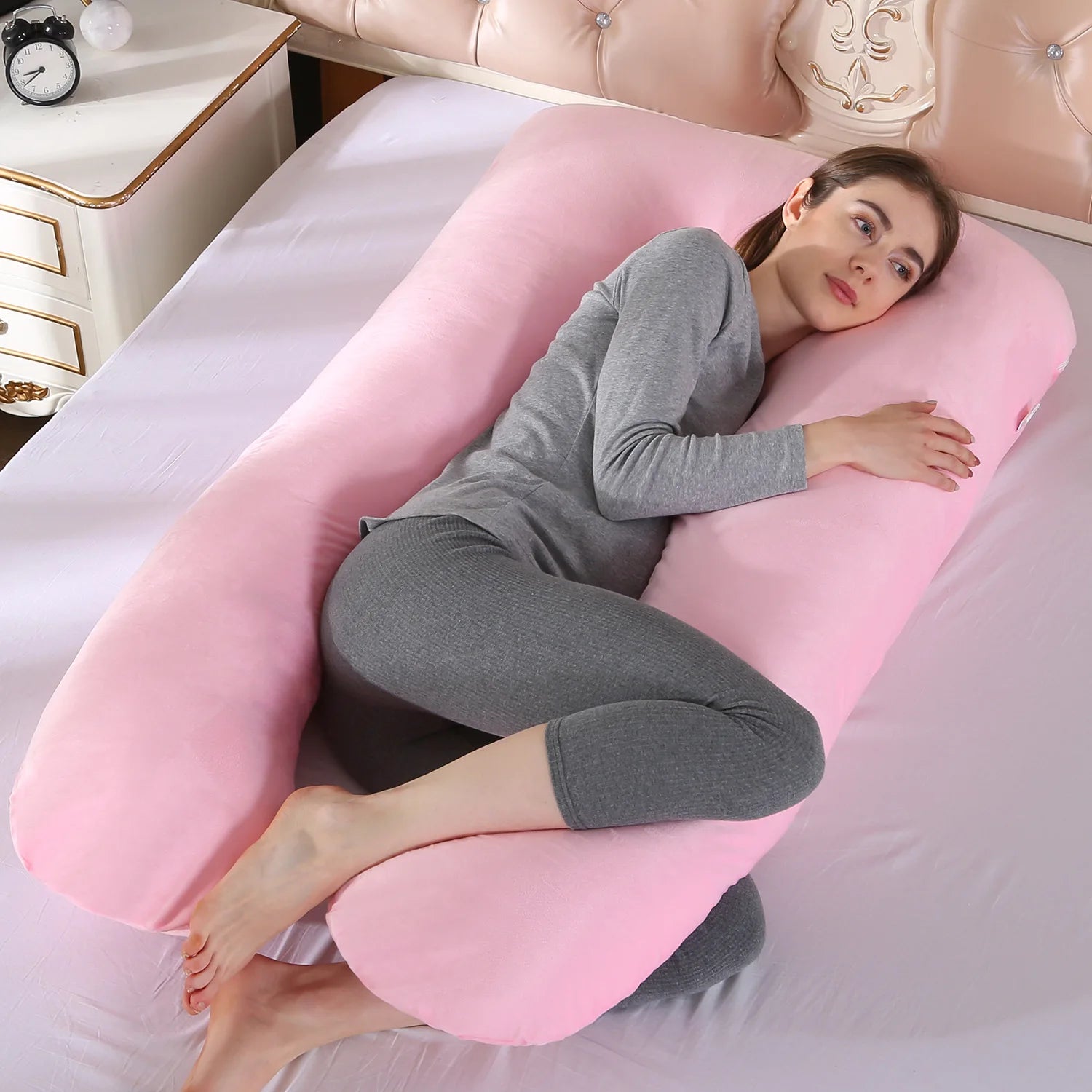Coussin de maternité en U lavable