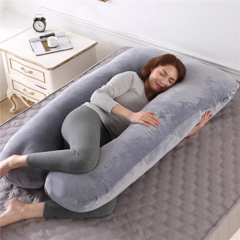 Coussin de maternité en U lavable