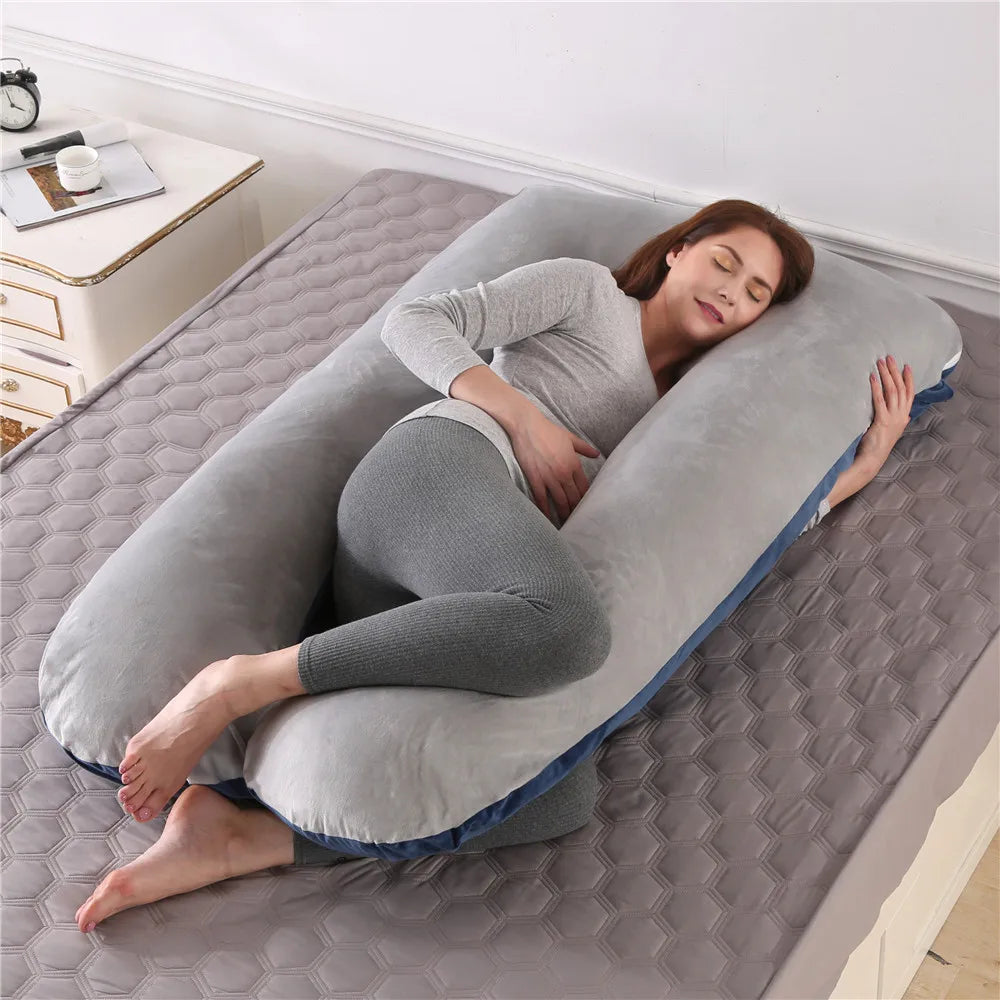 Coussin de maternité en U lavable