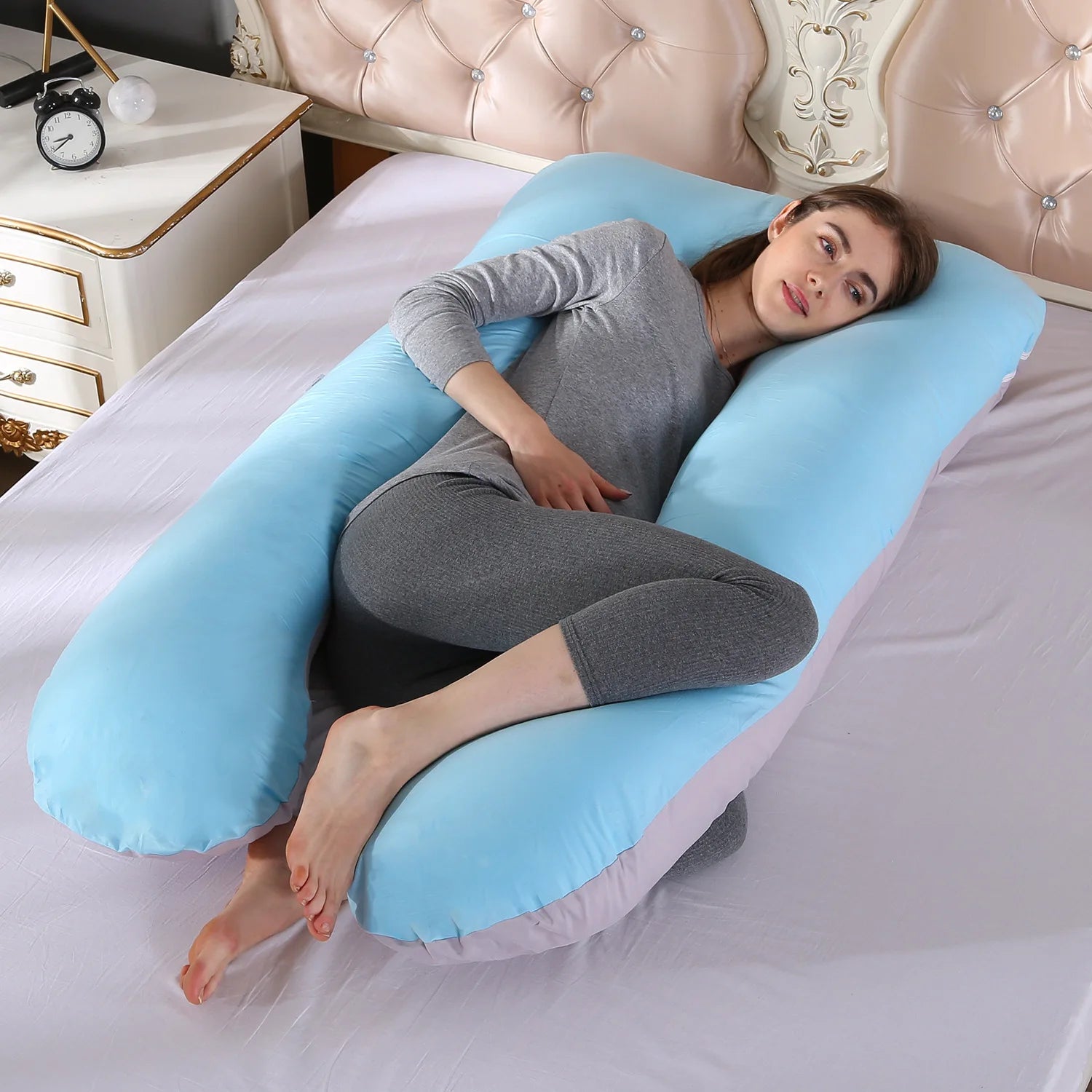 Coussin de maternité en U lavable